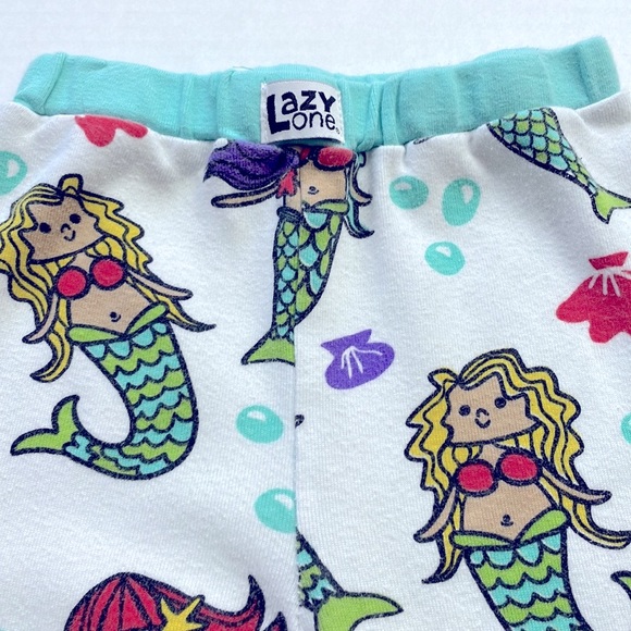 Lazy One “Sea You In The Morning” Mermaid Pajama Set, Size 4T - Picture 8 of 9